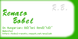 renato bobel business card